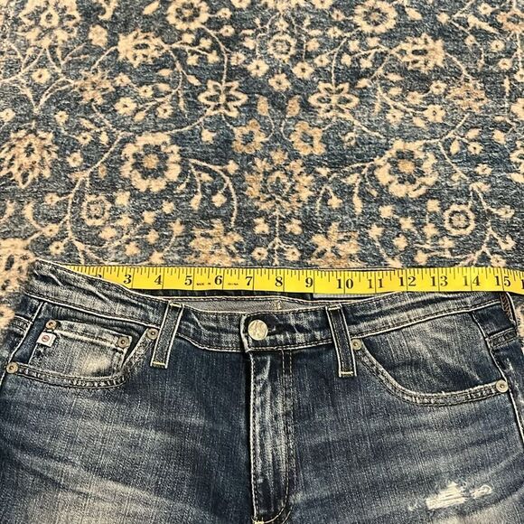 Adriano Goldschmied The Jodi Crop Hi-Rise Slim Flare Crop Distressed Jeans - Picture 6 of 14